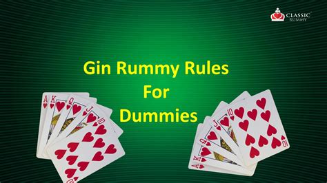 dummy rummy rules|gin rummy for dummies.
